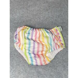 NWOT Green Sprouts Size 24 Months (25-30 Lbs) Reusable Girls Swim Diaper Stripes